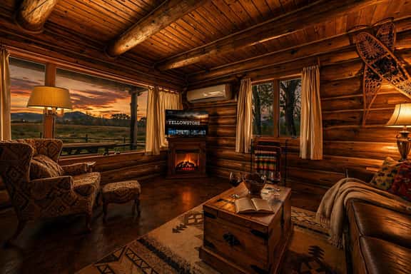Clear Creek Crossing — Log Cabin, Buffalo WY - Image 1
